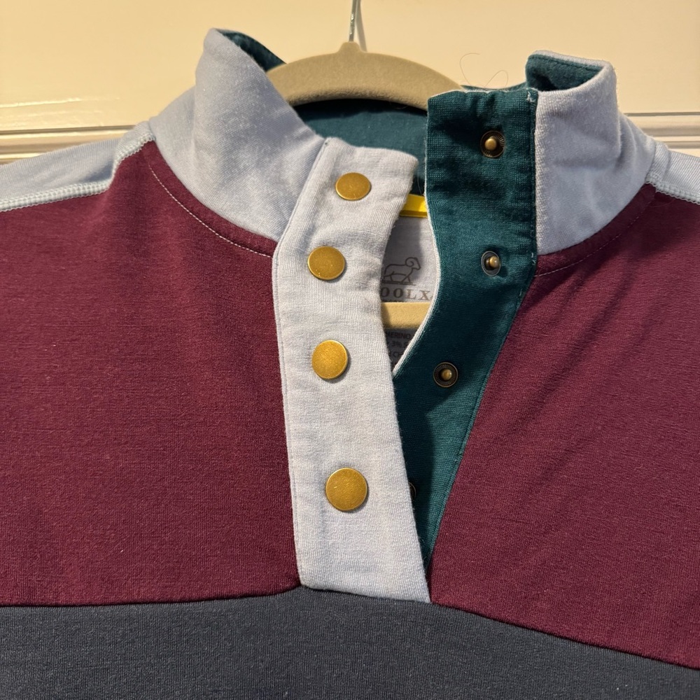 WOOLX Colorblock Snap Pullover - Picture 3 of 5